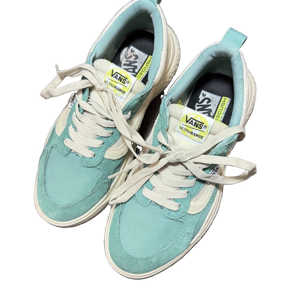 VANS UltraRange Exo, Mens Sz 7 Women's Sz 8.5 Light Aqua Green Blue - Trellis